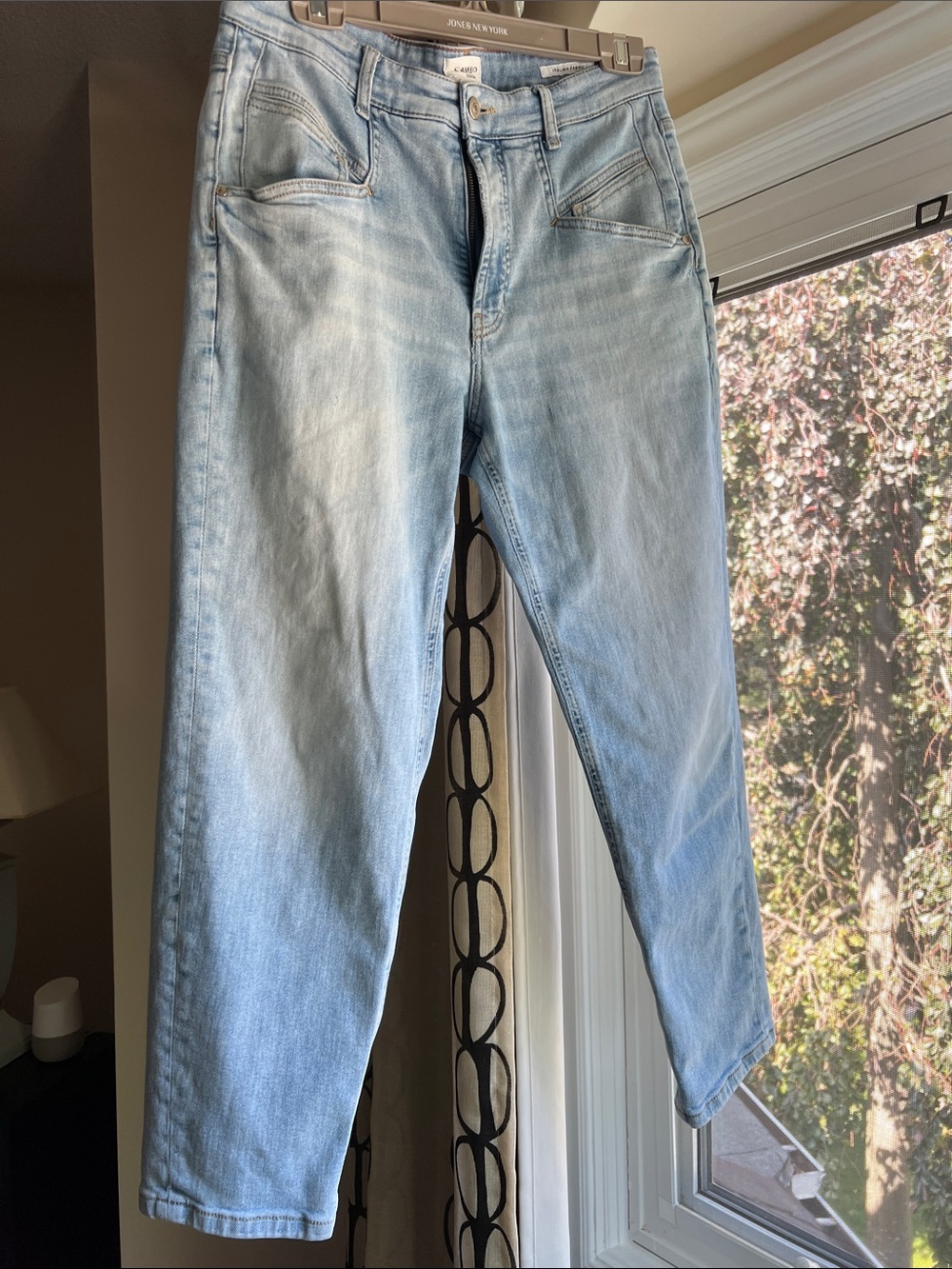 Cambio Light Blue Straight Cropped Leg Women’s Jeans